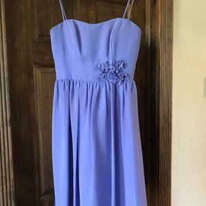 Chiffon dress, periwinkle